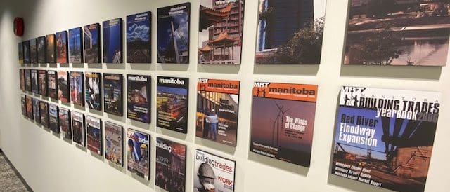 Wall of Magazine Publication Covers