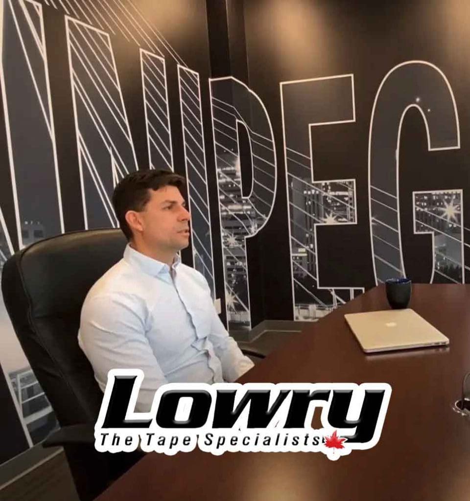 Lowry custom boardroom wall mural